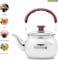 Royalford 2 Liter Stove Top Tea Kettle &ndash; Large Capacity Stainless Steel Stove-Top Tea Pot - Tea Coffee Pot Ideal For Home Office &amp; Hotel &ndash; Compact &amp; Stylish Design With Heat Resistant Handle