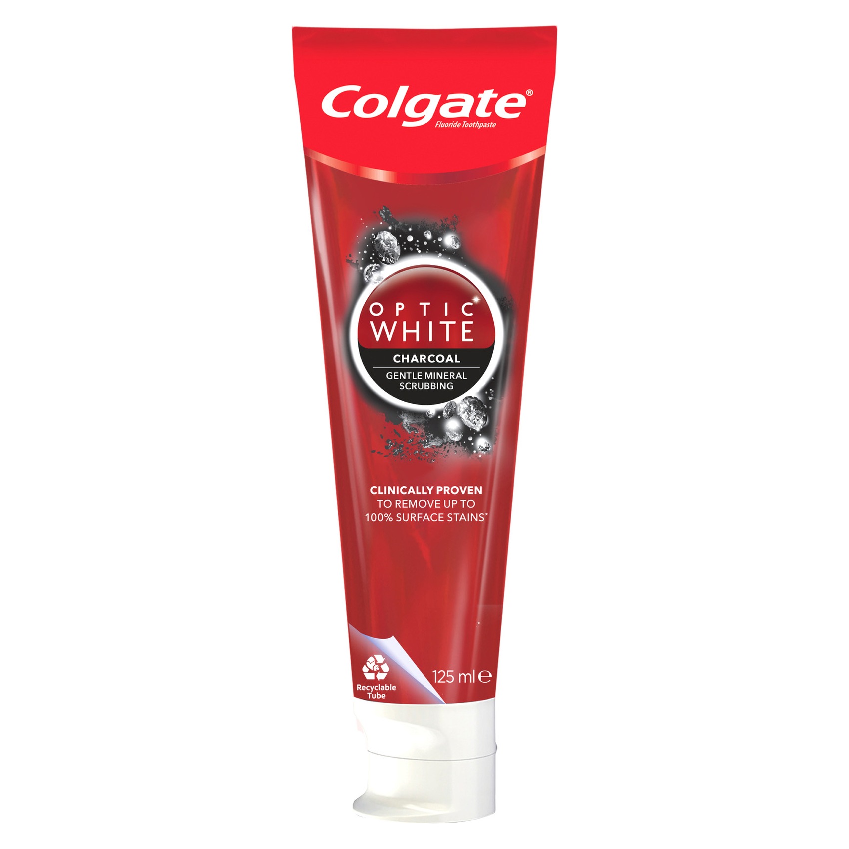 Colgate Optic White Charcoal Whitening Toothpaste 125ml