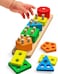 Montessori Toys for 1 2 3+ Year Old Toddlers, Educational Toys for 1 2 3 + Year Old Girls Boys ,Wooden Stacking Toys for Toddlers 1-3,Shape Sorter Toy,Color Sorting Toy,Learning Toy.