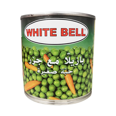 White Bell Peas  and Carrots 400GR