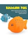 Moon Baby Sea Life Toys, 5-Pcs Bath Fish Toys For Toddlers, 16.5 X 5 X 19cm