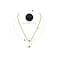 Aiwanto Necklace Gold Neck Chain With Ball Type Pendant Necklace Beautiful Gift Womens Girls Necklace