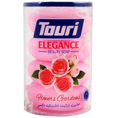 Touri Beauty Soap Rose 105 Gram 4 Pieces