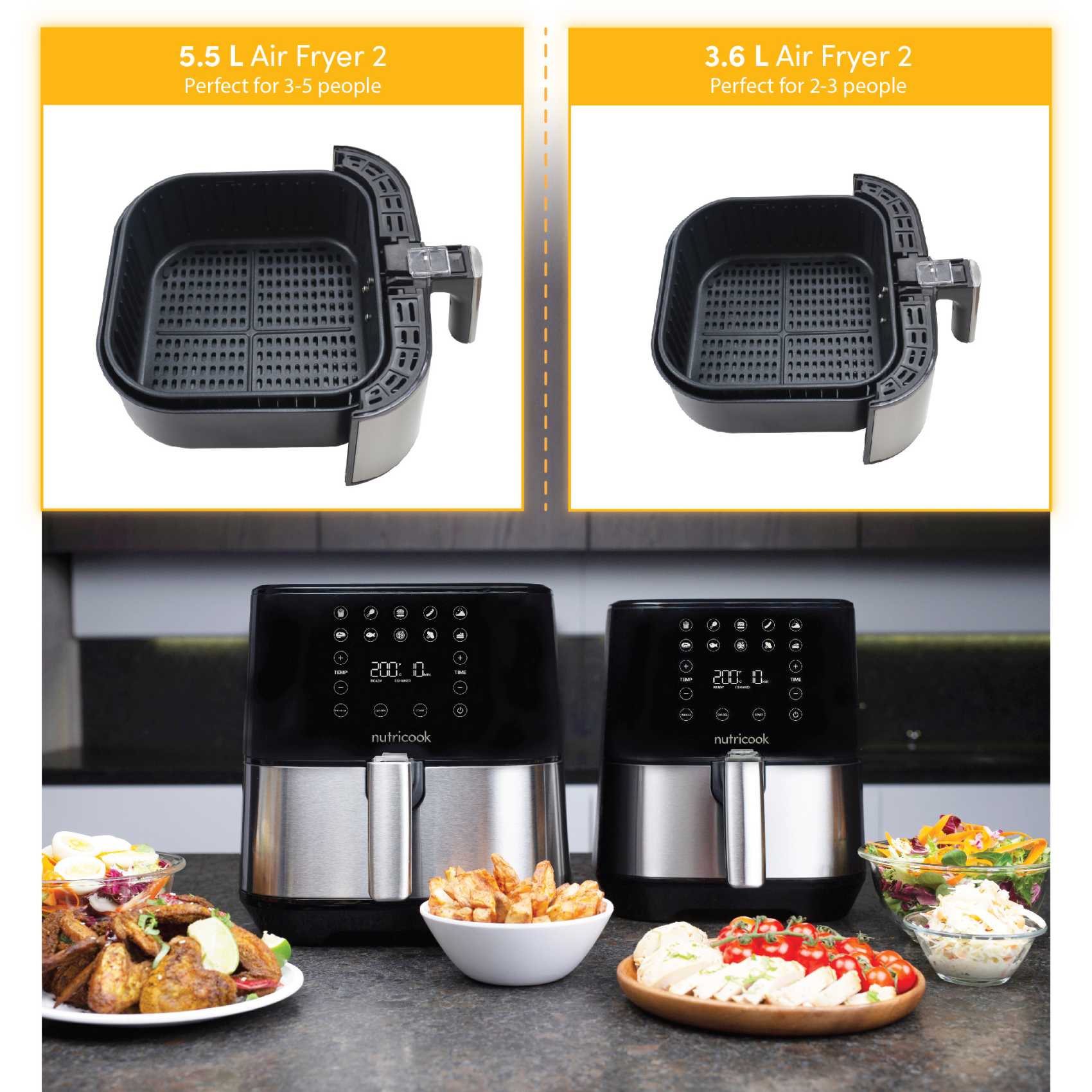 Nutricook Rapid Air Fryer NC-AF205 Black 1700W