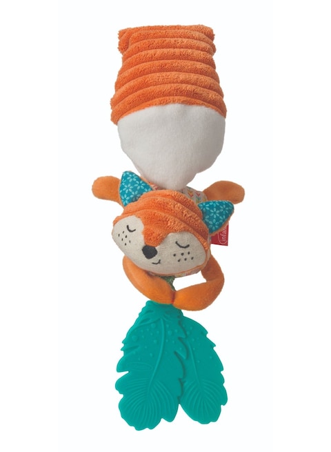 Infantino Go Gaga Jittery Fox Soft Baby Activity Plush Toy For 0 Months+, Multicolor