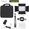 COOPIC RGB-216 2-Pack LED Video Light with 200cm Stand TFT Color Display/High CRI White LED/2500-8500K/360&deg; Full Color/9 Types of Scenes, Led Light Panel for Outdoor Photography