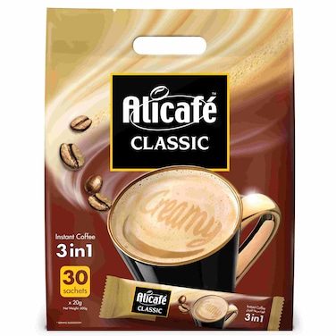 Alicafe Classic 3In1 Instant Coffee, 20g Pack of 30