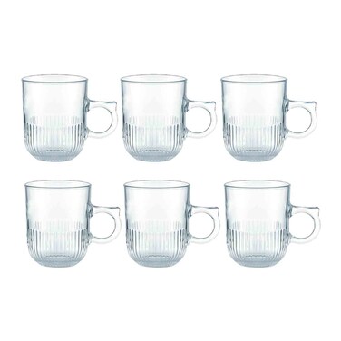 لومينارك ماريس طقم مج زجاج - 6 قطع - 25 سنتي لتر