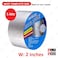RACO Aluminum Foil Butyl Tape, Professional 2in x 16.4ft Super Waterproof Tape for Pipe Ruptures, Surface Cracks, Metal, Roof Leaks, and Window Seals (Pack of 2)