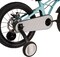 Mogoo Horizon Lightweight Magnesium Kids Bike 4-7 Years Old Boys Girls, Adjustable Height, Disc Handbrakes, Reflectors, Gift For Kids, 16-Inch Bicycle With Training Wheels - Blue/Orange