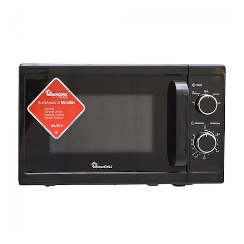 Ramtons Microwave Manual Black Rm/672