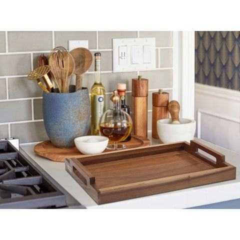 Billi Wooden Serving Tray Brown