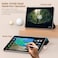QuickTech iPad Air 4 Case 10.9 2020 (Latest Model), Slim Case with Pencil Holder, Flexible Soft TPU Back Tri-fold Smart Shell Stand Protective Case for iPad Air 4th Generation 10.9&rdquo; -Black