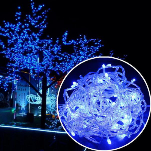 سلسلة أضواء الجنية ال 3 أم ، إضاءة ديكورية مقاومة للماء للأماكن الداخلية والخارجية. اللون الازرق.