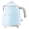 Smeg 50's Style Mini Kettle 1400W KLF05PBUK Pastel Blue