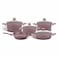 Home Maker Granite Cookware Set Big Rose Gold 9 PCS