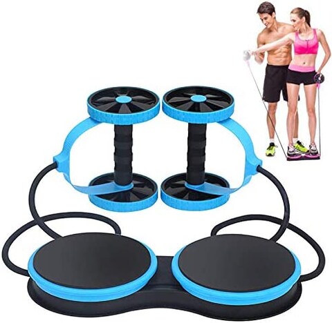 Sky Land Unisex Child Multi-Function Adjustable Abdominal Wheel - Blue, L 43.5 X W 15 X H 19 Cm