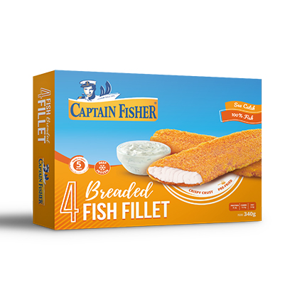 Captain Fisher Breaded Fish Fillet 340GR