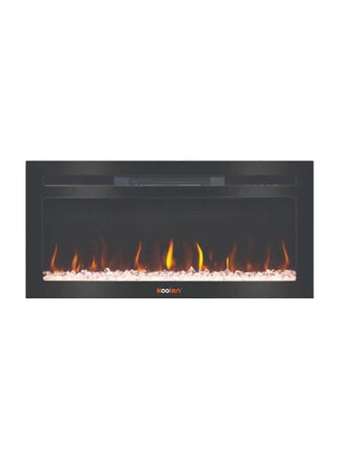 Koolen LED Fireplace Heater With Bluetooth And Speaker 2000W, 807102035, Black