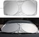 Car Windshield Sun Shade Blocks UV Rays Sun Visor Protector,Sunshade to Keep Your Vehicle Cool and Damage Free,Easy to Use (150x70x0.3cm)