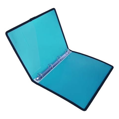 Maxi 4 Ring Binder A4 Size Teal Blue