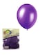 25-Piece 12inch Metallic Purple High-Quality Latex Balloon