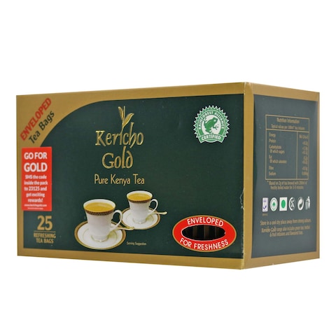 Kericho Gold Pure Kenya Tea Bags 2g x Pack of 25