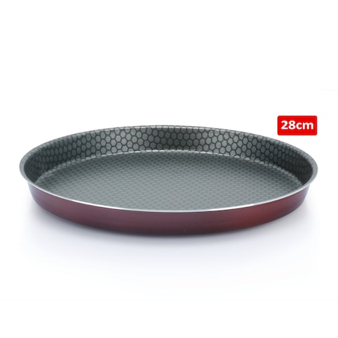 First Teflon Non Stick Pizza Pan 28cm - Burgundy