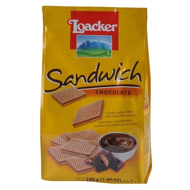 Loacker Chocolate Sandwich Wafer 200g
