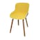 Jilphar Furniture Modern Light Weight Fabric Chair with Gray Fabric and Metal Legs- JP1277