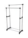 Generic Metal Cloth Hanger Silver/Black 85X42X160cm