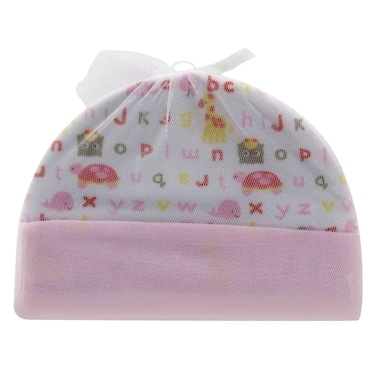 Emmie Printed Baby Cap Pink