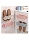 vsell24&nbsp;6 Pairs of Foldable Shoes Rack Organizer Bathroom Wall-mounted Shoes Slipper Receptacle Holder Shelf Stand