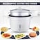 Gratus 2 In1 Rice Cooker White 1.5L, Model- GRC-15500GBC