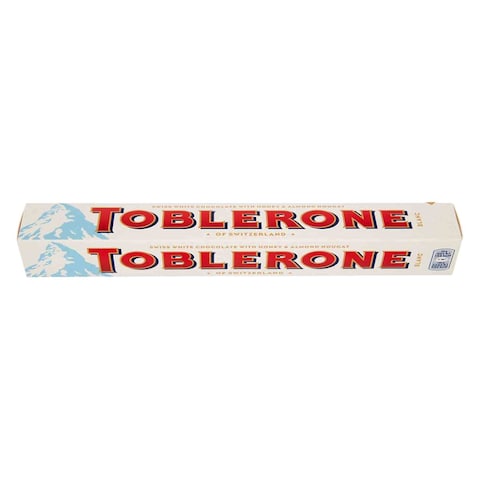 Toblerone Honey And Almond Nougat Swiss White Chocolate 100G