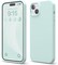 elago Liquid Silicone for iPhone 15 Plus case cover Full Body Protection, Shockproof, Slim, Anti-Scratch Soft Microfiber Lining - Mint