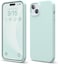 elago Liquid Silicone for iPhone 15 Plus case cover Full Body Protection, Shockproof, Slim, Anti-Scratch Soft Microfiber Lining - Mint