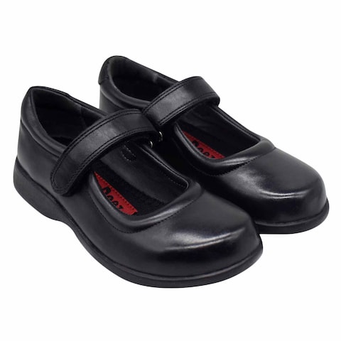 Zuri Studeez Leather School Shoes For Girls Size 30 Black
