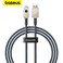 BASEUS Unbreakable Series 1m USB to iP 2.4A Fast Charging Aramid Fiber Braided Data Cable  2.4A 1M - iPhone 11/12/13/14/Pro/Pro Max/SE  Stellar White