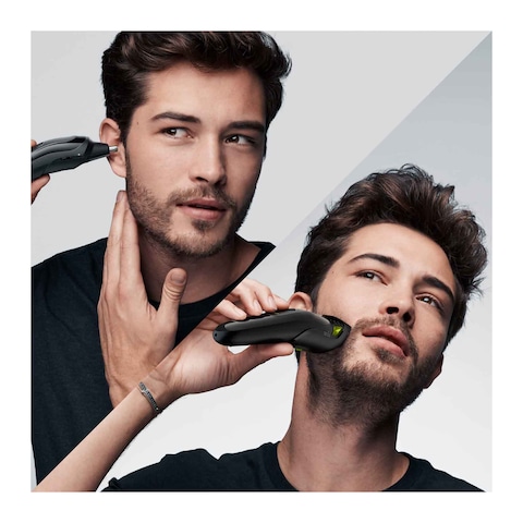 Braun 6 In 1 Trimmer For Men - Black - MGK3221