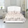 In House Oslo Velvet Bed Frame - Single - 200x100 cm - White