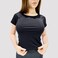 Kidwala Women's T-Shirts, Activewear Round neck  &amp; Half Sleeves Top Workout Gym Yoga Outfit for Women (Small, Black)