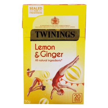 Twinings Lemon And Ginger Tea 30 x 20Pieces