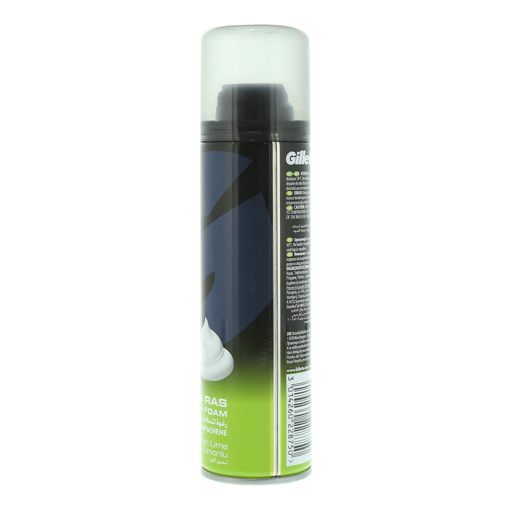 Gillette Classic Lemon Lime Shave Foam White 200ml