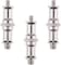 Coopic 3 Pcs Standard 1/4 To 3/8 Inch Metal Male Convertor Threaded Screw Adapter Spigot Stud For Studio Light Stand, Hotshoe/Coldshoe Adapter, Ball Head, Wireless Flash Receiver, Trigger