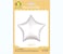 Party Time 1pc 18" Matte White Star Shaped Foil Mylar Balloons For Mother's Day, Wedding Decoration &amp; Engagement - Birthday Party Supplies