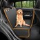 Pet Dog Cat Car Back Seat Cover Cushion Mat Protector, Waterproof Scratchproof Nonslip Folding Hammock for Pet, Against Dirt and Pet Fur Seat Covers, 54x58in/137x147cm (Black+Orange)
