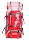 حقيبة ظهر للسفر للرياضة الخارجية والتنزه والرحلات والتخييم - 65 لتر   أحمر (J66D)



