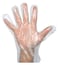 TAJNAN 100 pcs Plastic Transparent Disposable Clear Gloves (Transparent)