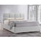 In House Lombardia Velvet Bed Frame - Single - 200x120 cm - White